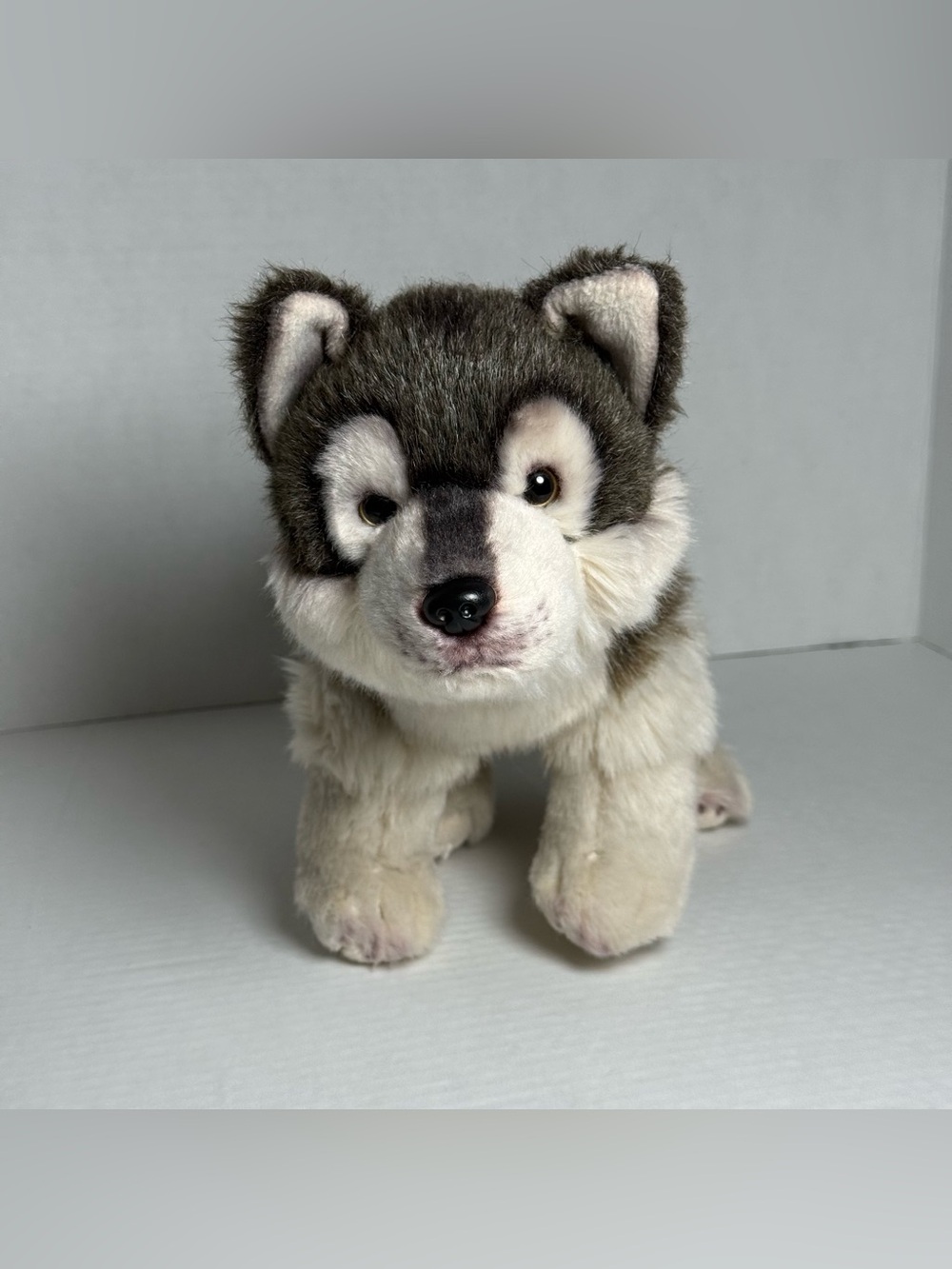 Demdaco Wolf Gray plush 12in